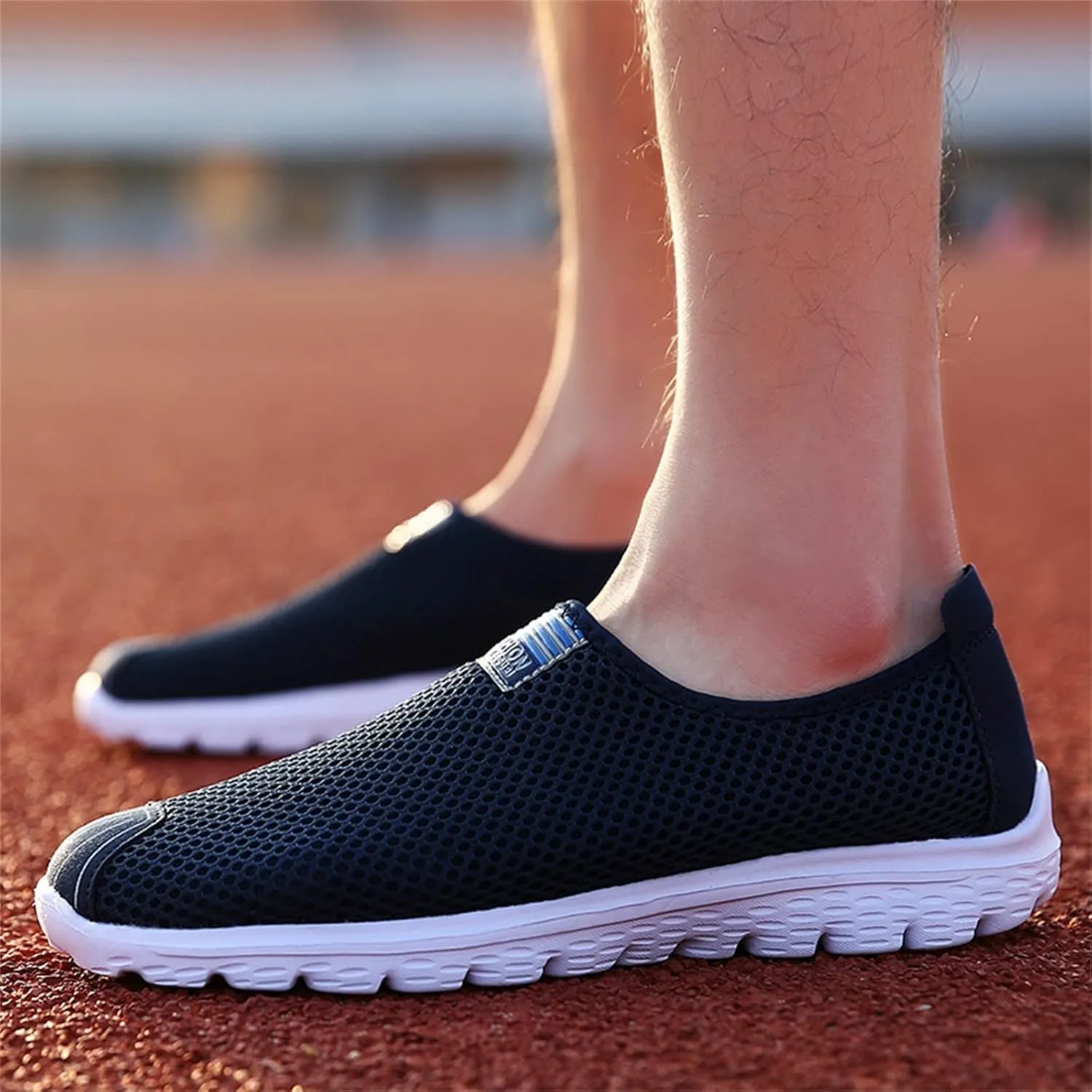 Mens Athletic Shoes Men's Fashion Sneakers Tennis Shoe for Men Slip on Shoe for Men Sport Mesh Sneaker