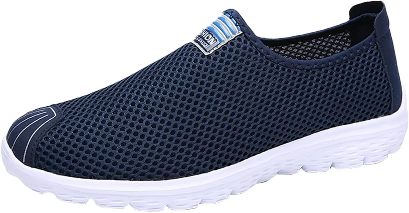 Mens Athletic Shoes Men's Fashion Sneakers Tennis Shoe for Men Slip on Shoe for Men Sport Mesh Sneaker