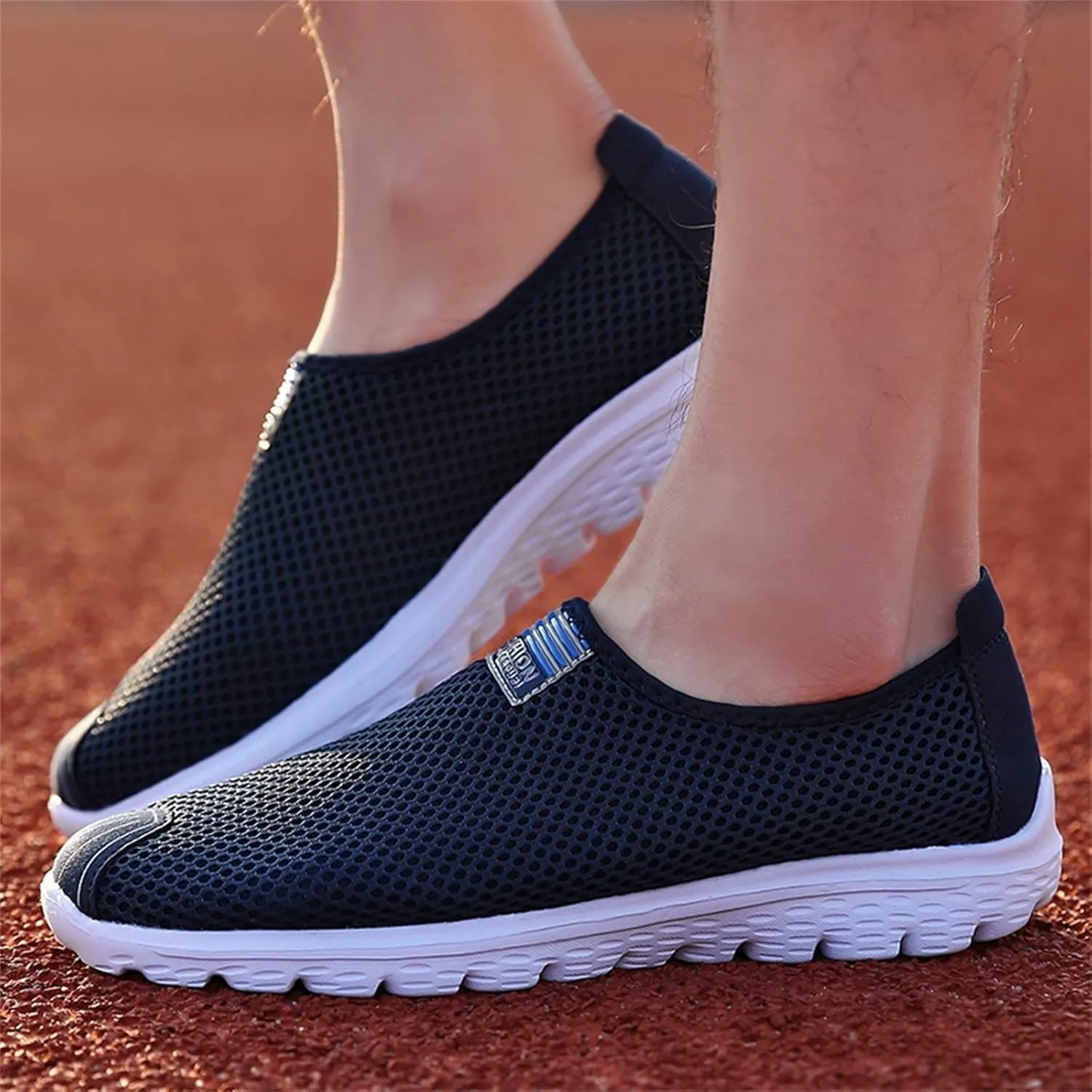 Mens Athletic Shoes Men's Fashion Sneakers Tennis Shoe for Men Slip on Shoe for Men Sport Mesh Sneaker
