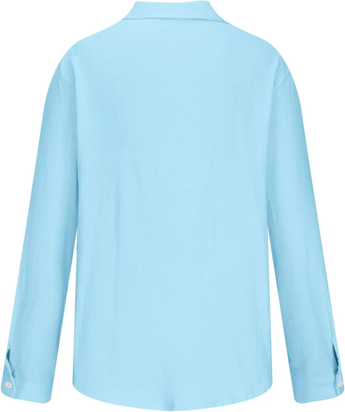 Mens Casual Long Sleeve Cotton Linen Shirts Summer Yoga Tops Regular Fit Plain Holiday Beach Party Button Down Shirts
