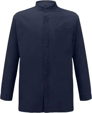 Mens Cotton and Linen Beach Shirt Button Down Solid Outdoor Travel Top Plus Size Long Sleeve Trend Lapel Casual Shirt