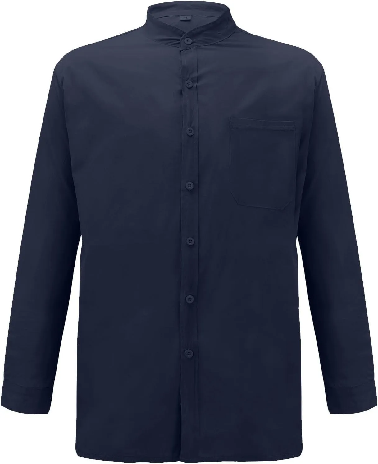 Mens Cotton and Linen Beach Shirt Button Down Solid Outdoor Travel Top Plus Size Long Sleeve Trend Lapel Casual Shirt