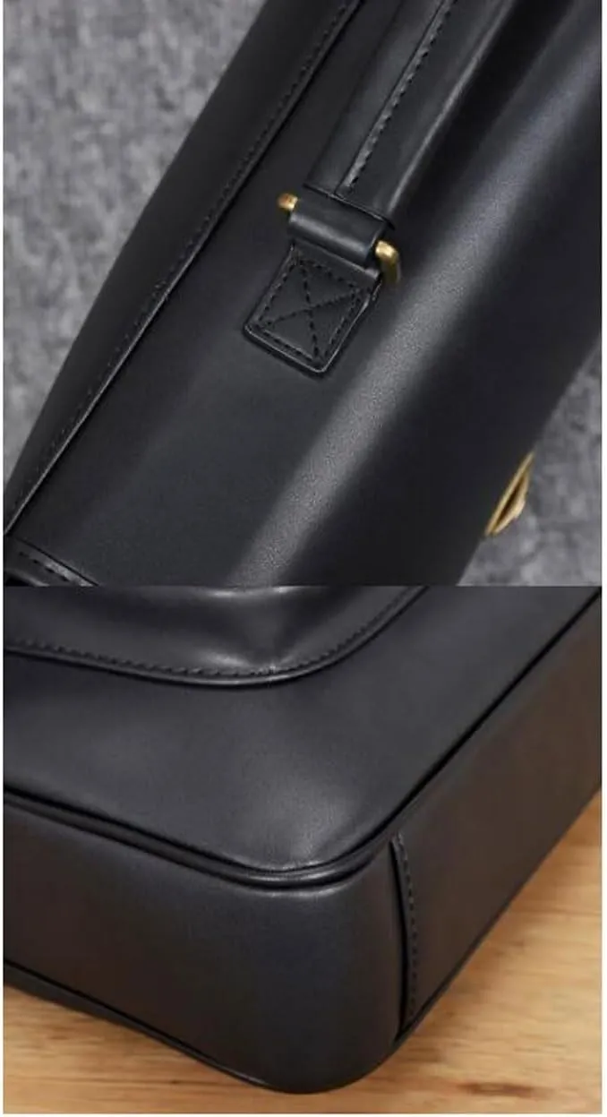 Mens Handbags Briefcases Messenger Shoulder Bags Laptop Bags Genuine Leather Luggage Carrying Cases
