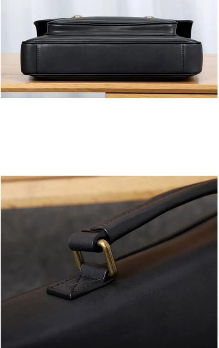 Mens Handbags Briefcases Messenger Shoulder Bags Laptop Bags Genuine Leather Luggage Carrying Cases