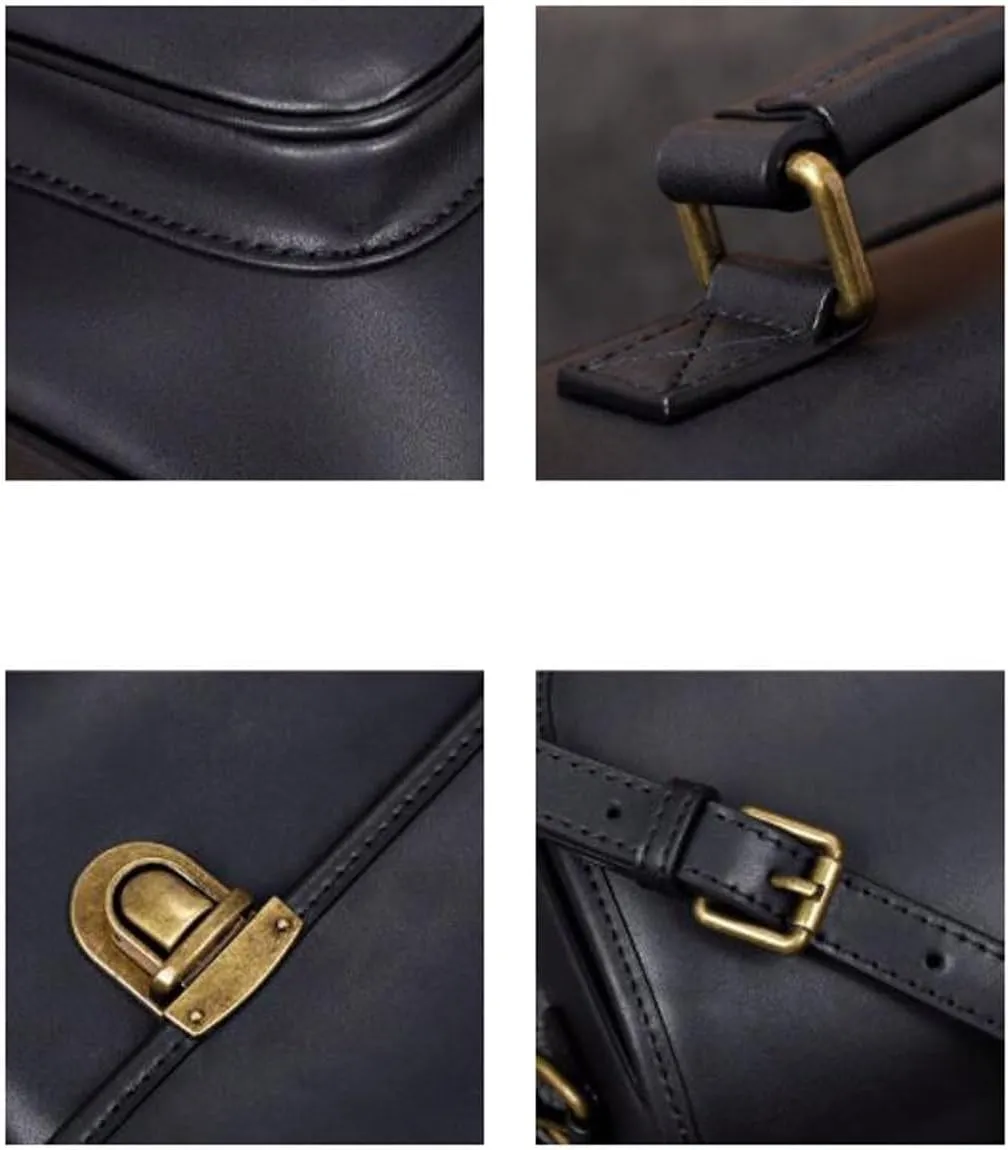 Mens Handbags Briefcases Messenger Shoulder Bags Laptop Bags Genuine Leather Luggage Carrying Cases