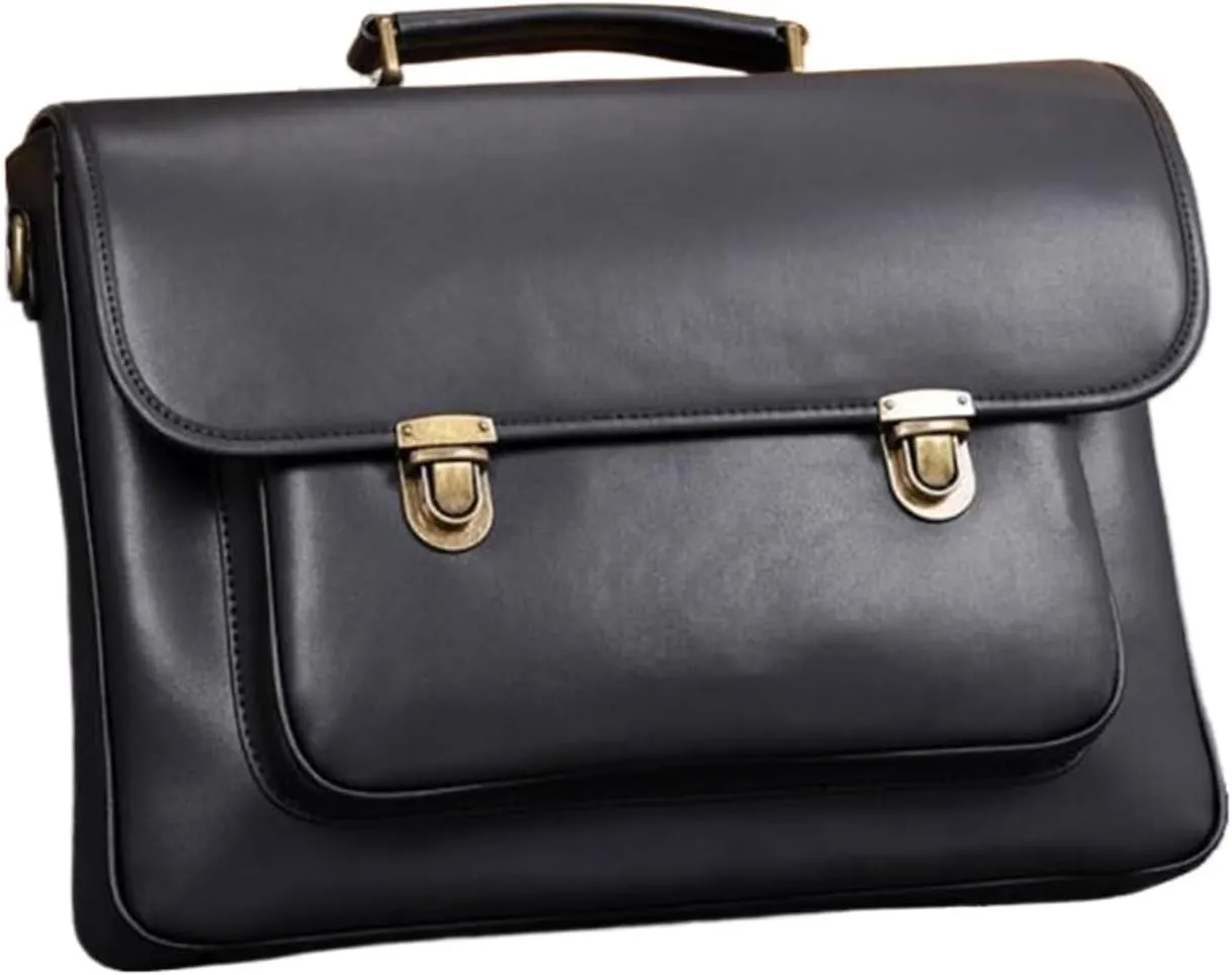 Mens Handbags Briefcases Messenger Shoulder Bags Laptop Bags Genuine Leather Luggage Carrying Cases