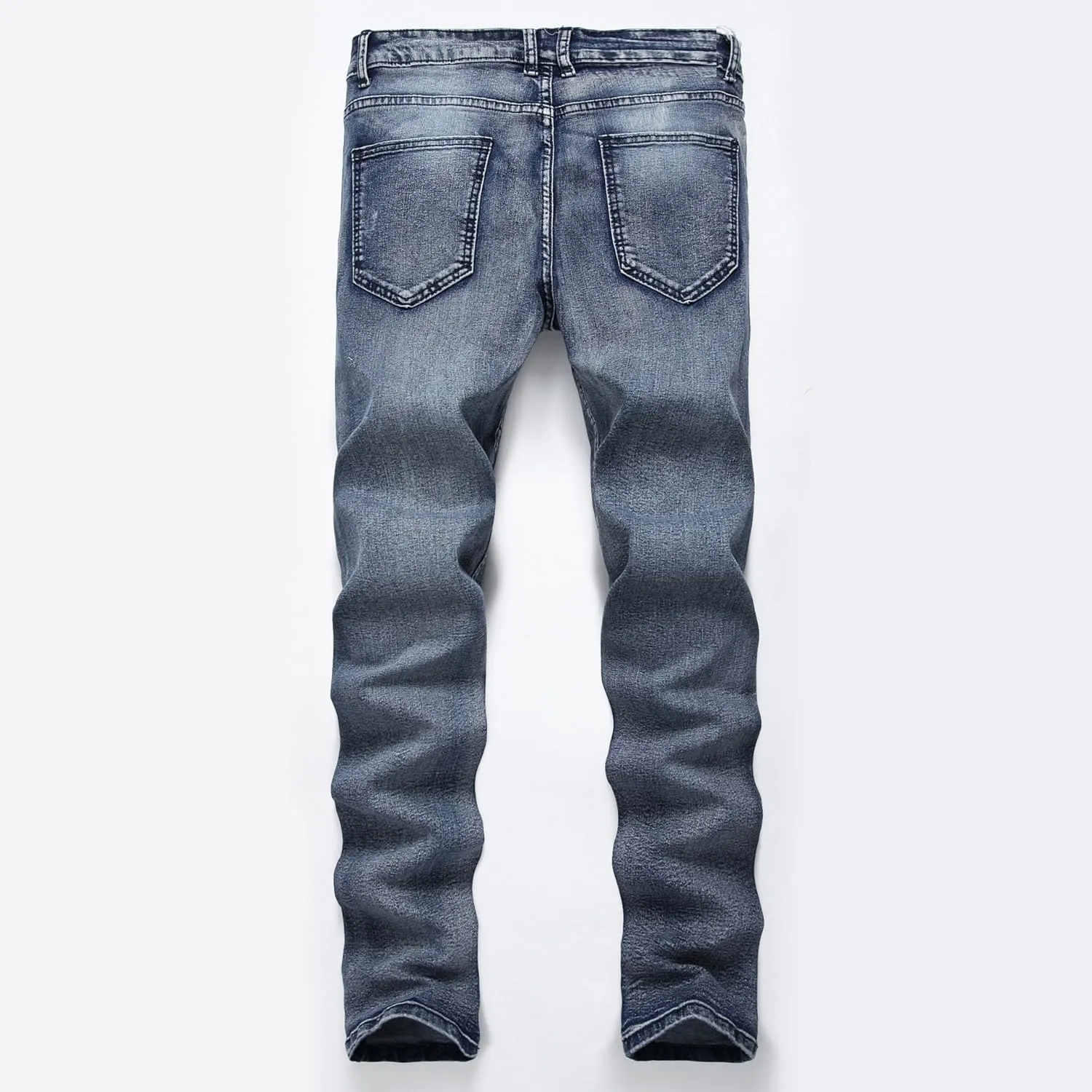 Men's Jeans Skinny Slim Fit Stretch Jeans for Men Denim Washed Pants
