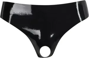 Mens Leather Bodysuit Underwe Breathable Brief Lace String