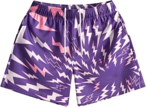 Mens Lightning Bolt Gym Shorts - Quick-Dry Breathable Athletic Shorts for Basketball,Running, Workouts Summer Streetwear
