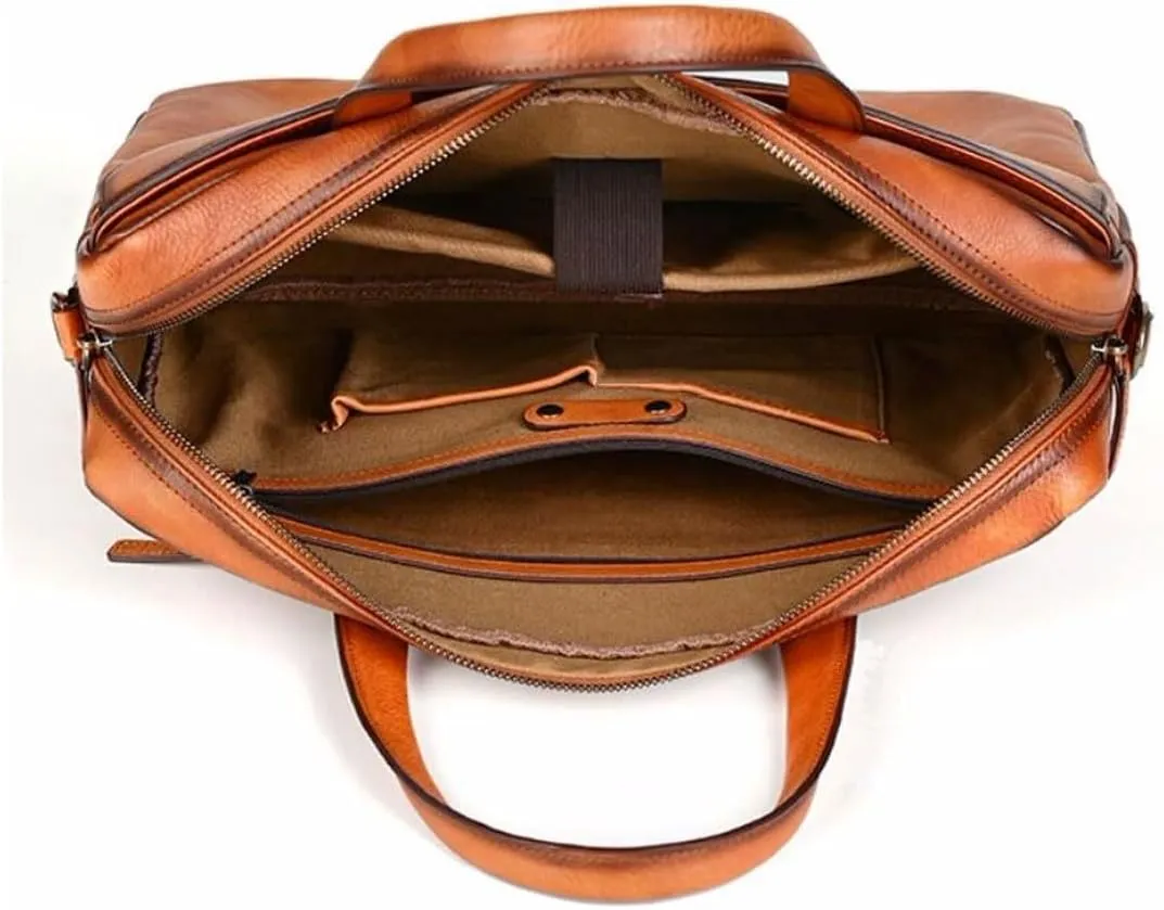 Mens Luggage Handbags Briefcases Genuine Leather Messenger Shoulder Bags Casual Daypacks Laptop Bags