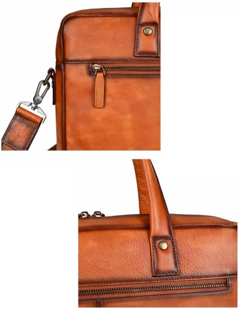 Mens Luggage Handbags Briefcases Genuine Leather Messenger Shoulder Bags Casual Daypacks Laptop Bags