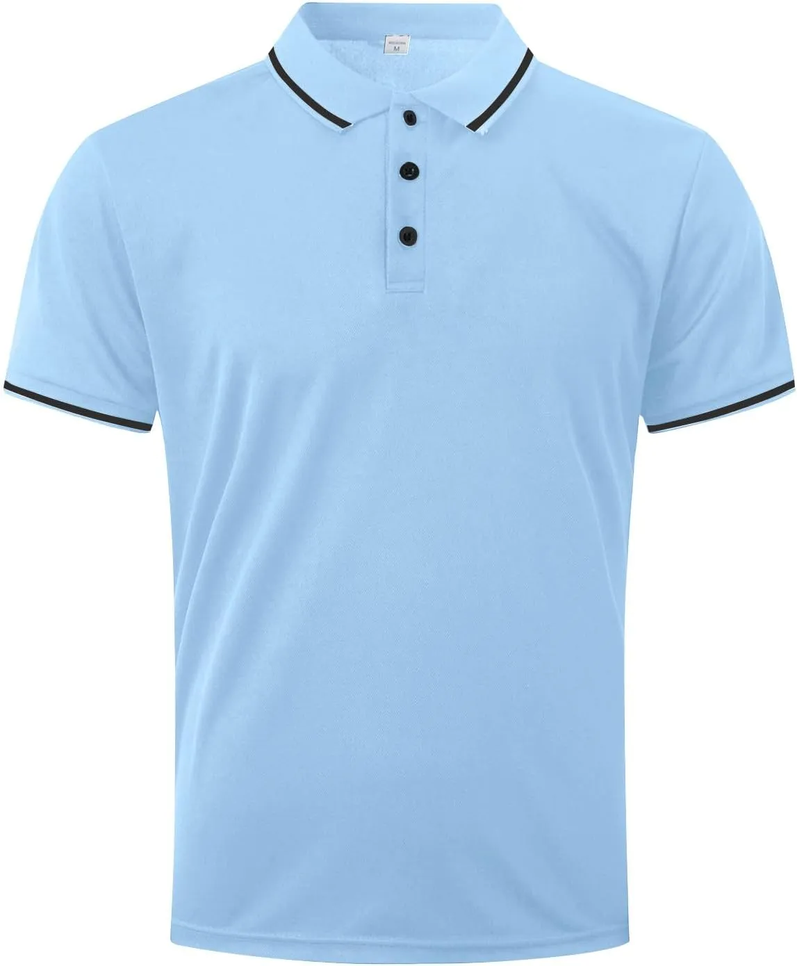 Men's Short Sleeve Polo Shirts 2025 Casual Button Down Shirts Solid Color Collared Basic Golf Shirts