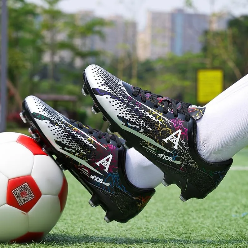 Mens Soccer Cleats Football Boots Professional Training Turf Mens Outdoor Indoor Sports Athletic Big Boy's Sneaker Indoor Shoes for Kids Soccer