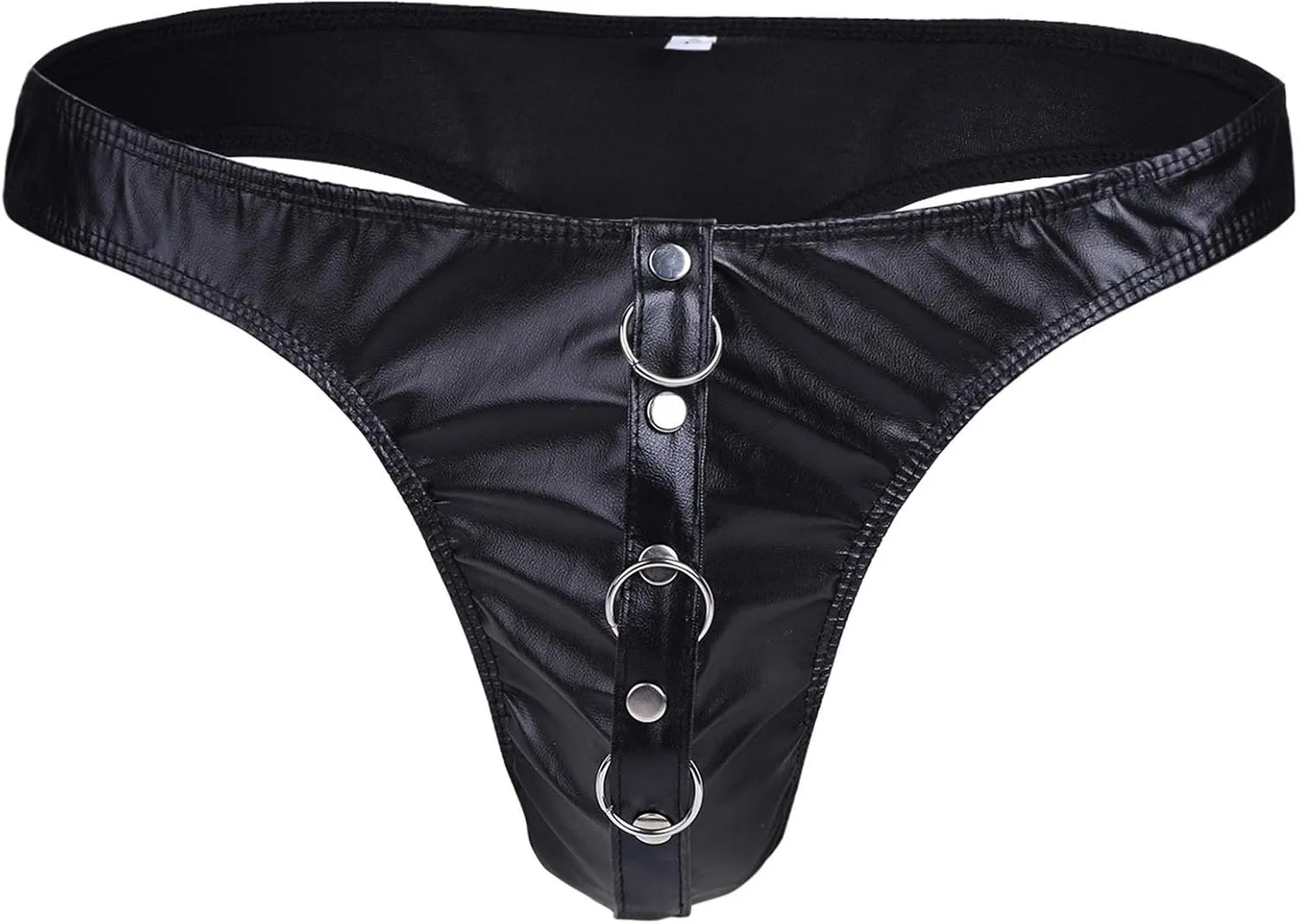 Men's Thongs, Briefs Swimwear Mens G-String Thongs Briefs Thongs Panties Swimming Suit (Color : Black, Size : Large)