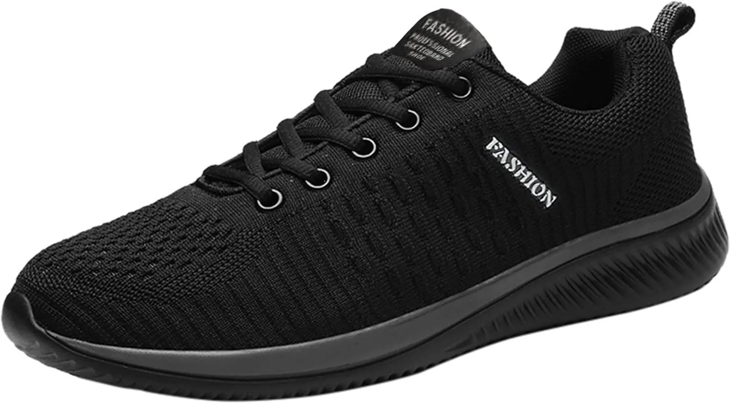 Men's Walking & Running Shoes Comfortable Lightweight Breathable Casual Sneakers Lace Up Slip On Cushion Sneaker