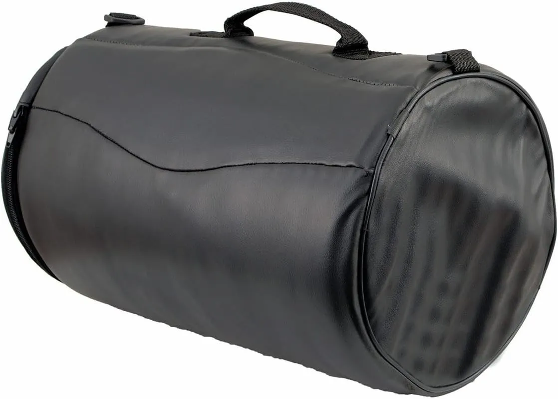 Milwaukee Leather SH631 Medium Black PVC Sissy Bar Duffle Motorcycle Bag - One Size