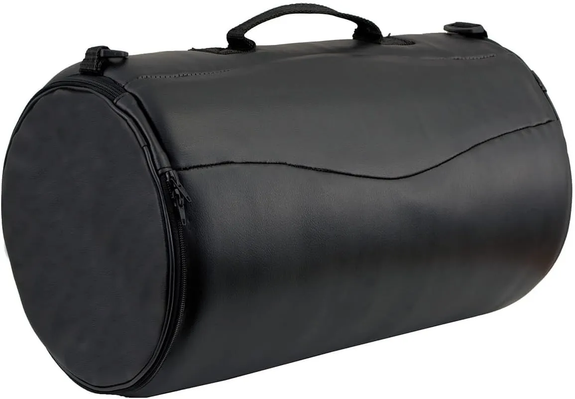 Milwaukee Leather SH631 Medium Black PVC Sissy Bar Duffle Motorcycle Bag - One Size