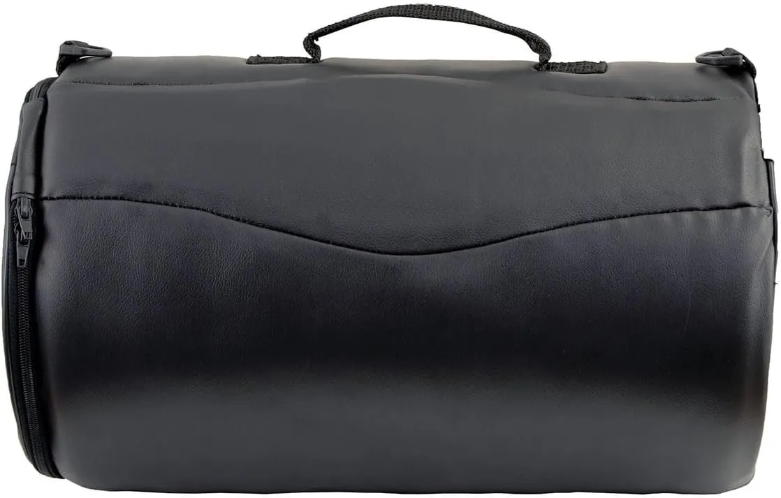 Milwaukee Leather SH631 Medium Black PVC Sissy Bar Duffle Motorcycle Bag - One Size