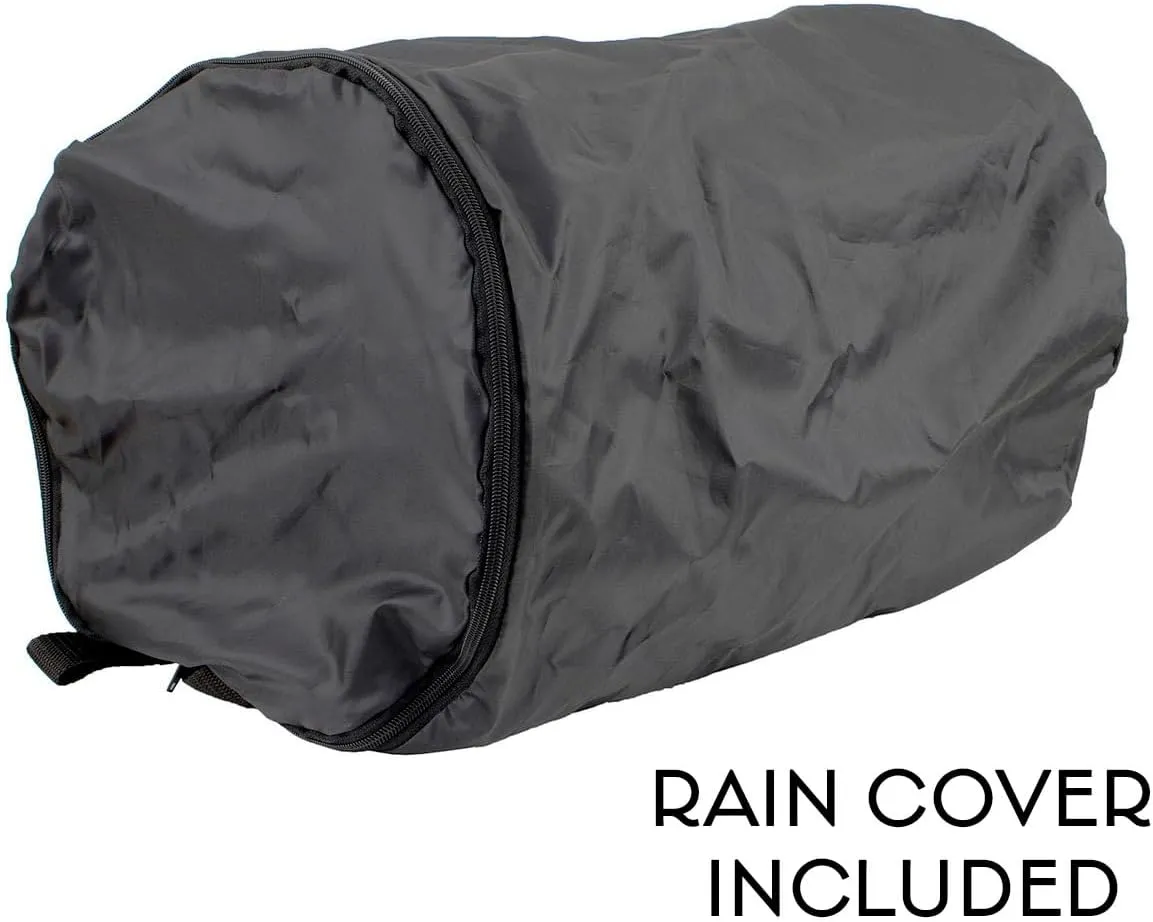 Milwaukee Leather SH631 Medium Black PVC Sissy Bar Duffle Motorcycle Bag - One Size