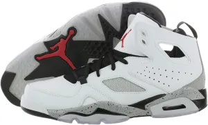 NIKE Men's Jordan Flight Club '91 555475 102 White Gym Red Black Met Silver (MEN SIZE 11, White Gym Red Black Met Silver)