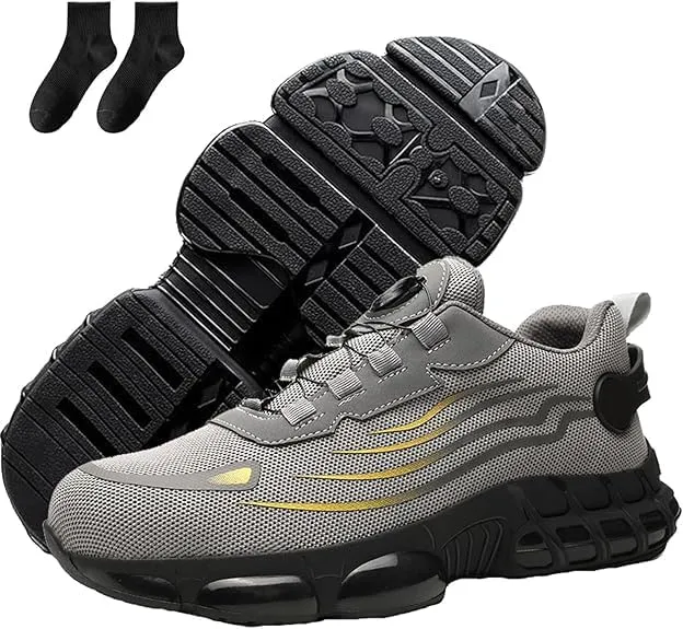 Noozier Safety Shoes, Noozier Safety Shoes Mens Steel Toe, Evontira Lightweight Comfortable Work Shoe