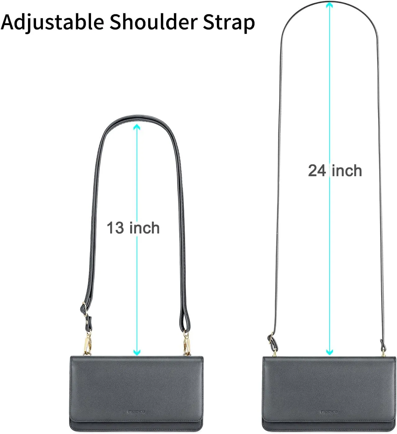nuoku Crossbody Bag for Women, Phone Wallet Purses PU Leather Satchel, Small Shoulder Bags