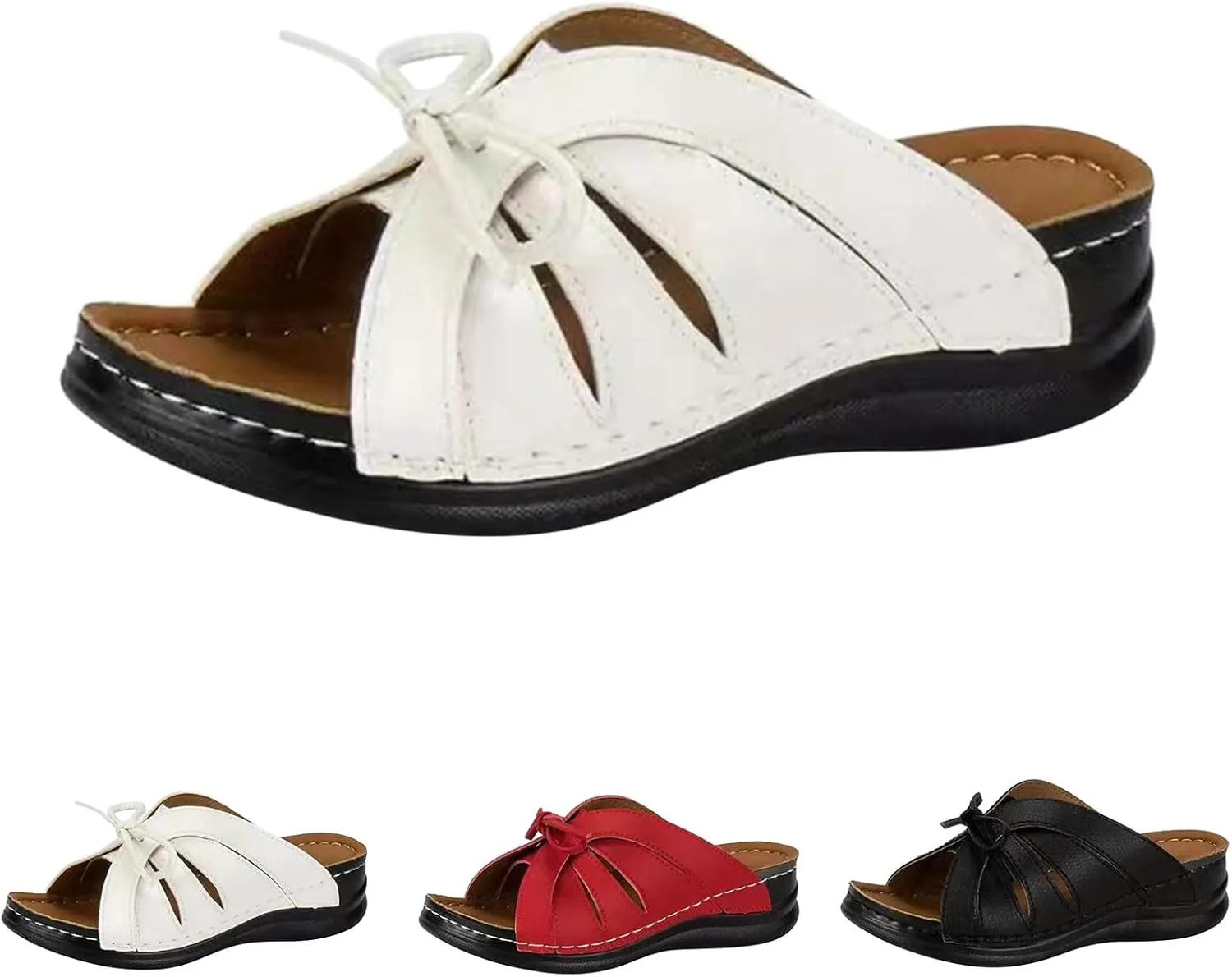Orthopedic Sandals for Women Arch Support Summer Sandals Recovery Slides Plantar Fasciitis Slippers Walking Shoes2