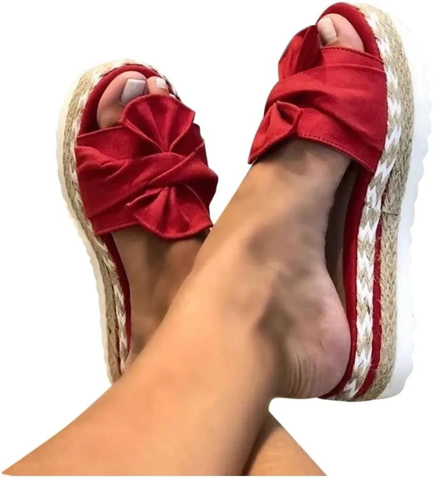 peqiut Orthopedic Sandals for Women Arch Support Beach Slides Flatform Platform Sandals Women Fashion Lightweight Sandals Women