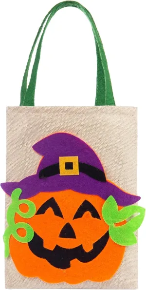 Personalized Halloween Trick or Treat Bags for Kids Halloween Candy Bags Halloween Custom Name Embroidered Candy Basket