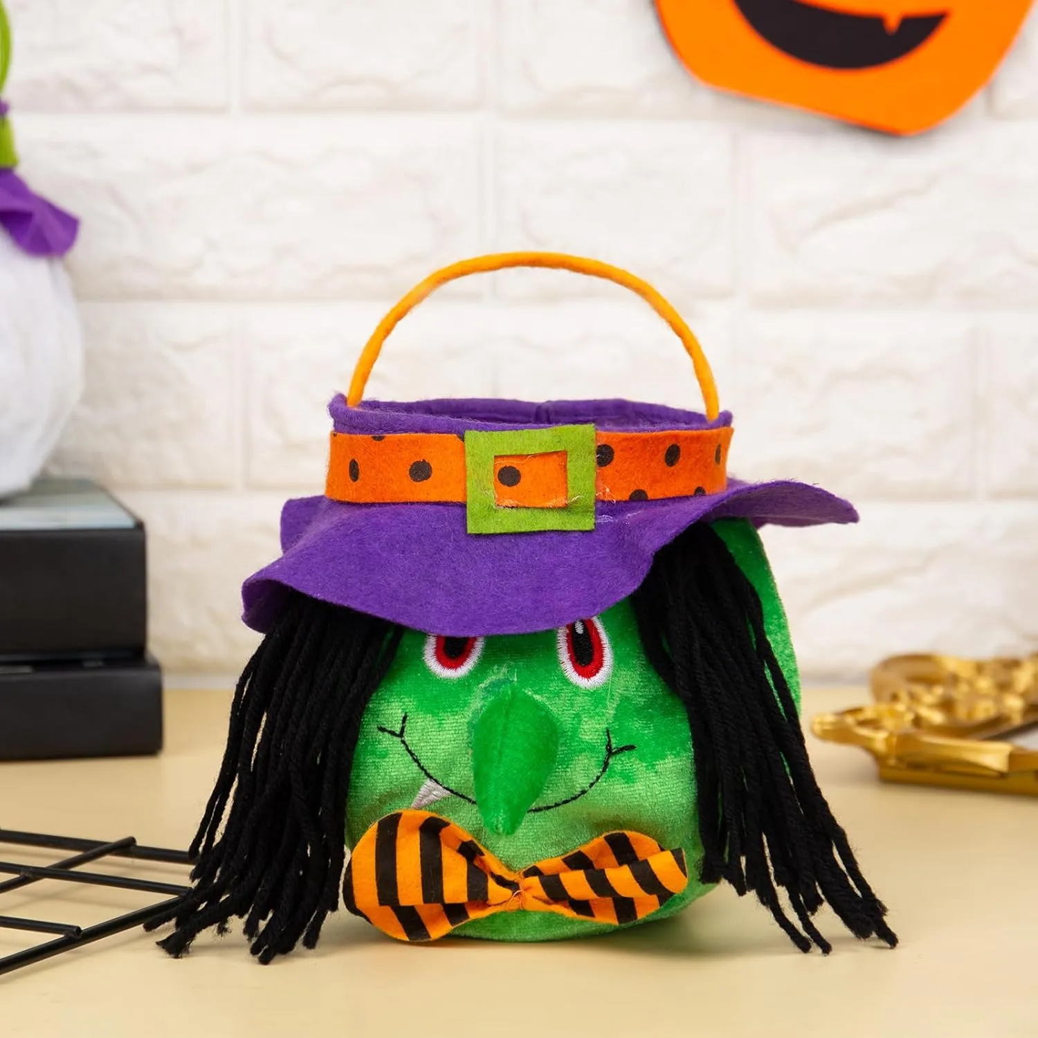Personalized Halloween Trick or Treat Bags for Kids Halloween Candy Bags Halloween Custom Name Embroidered Candy Basket