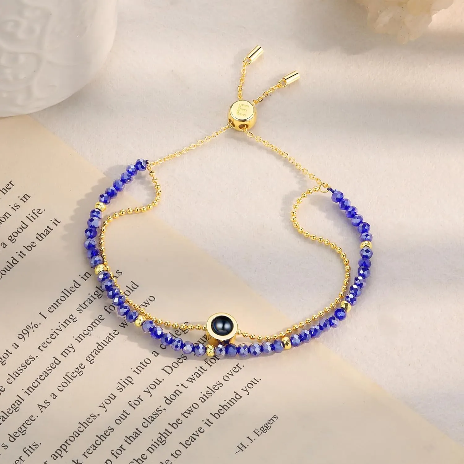 Picture Bracelets Personalized Photo Bracelets For Women - 8 Colors Beads Chain Bracelets, Projection Bead Bracelets, Photo Bracelet Customized Picture