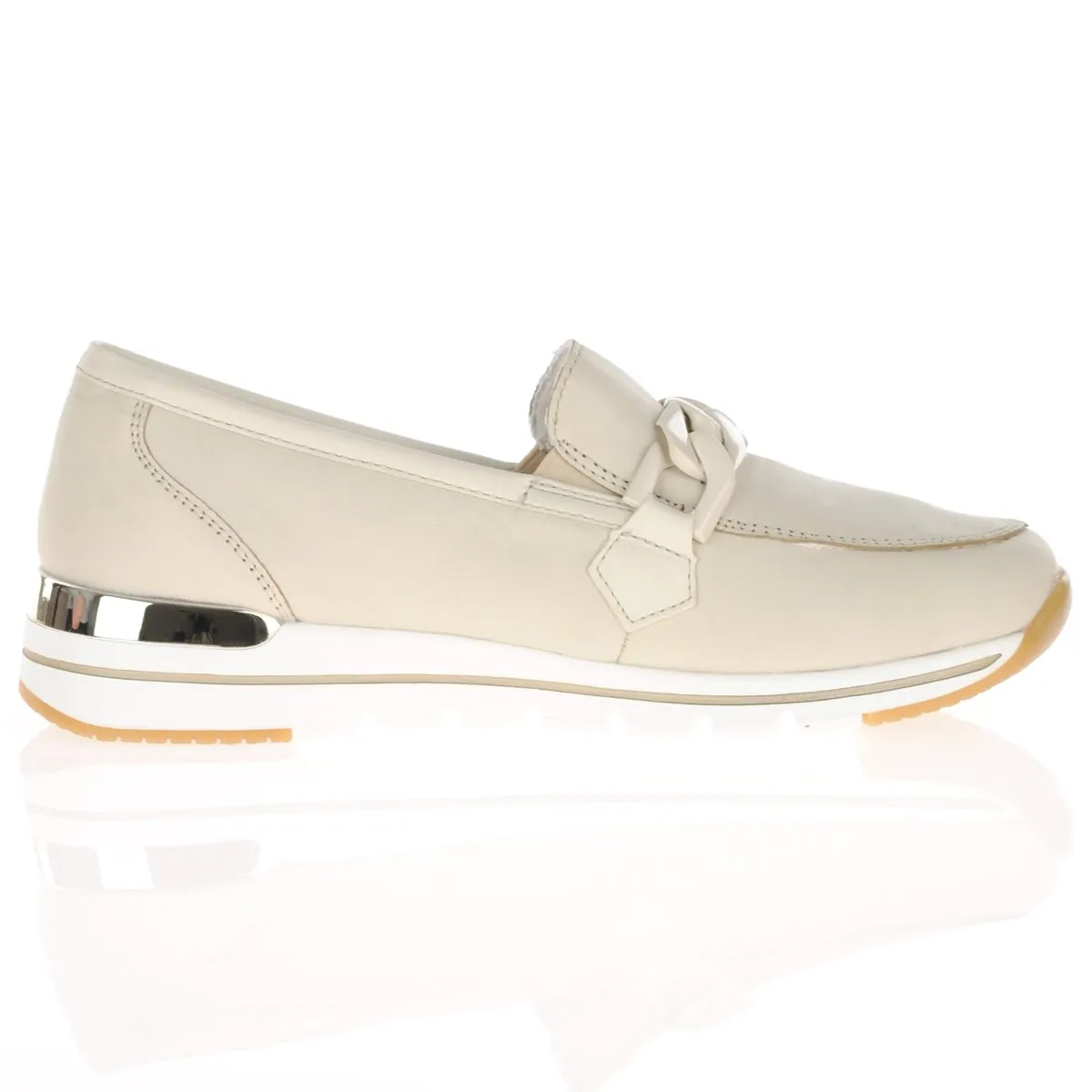 Remonte beige low wedge loafer R6711-60