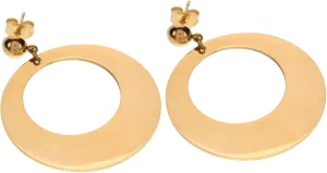 Round Earrings for Women Vintage Stainless Steel Durable Minimalist Design Occasion Stylish Jewelry with Feminine Touch