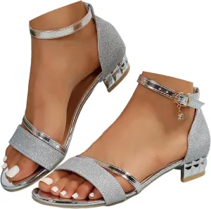 Sandals for Women 2025 Ankle Strap Wedge Sandals Summer Open Toe Beach Shoes with Adjustable Buckle Dress Shoes for Women