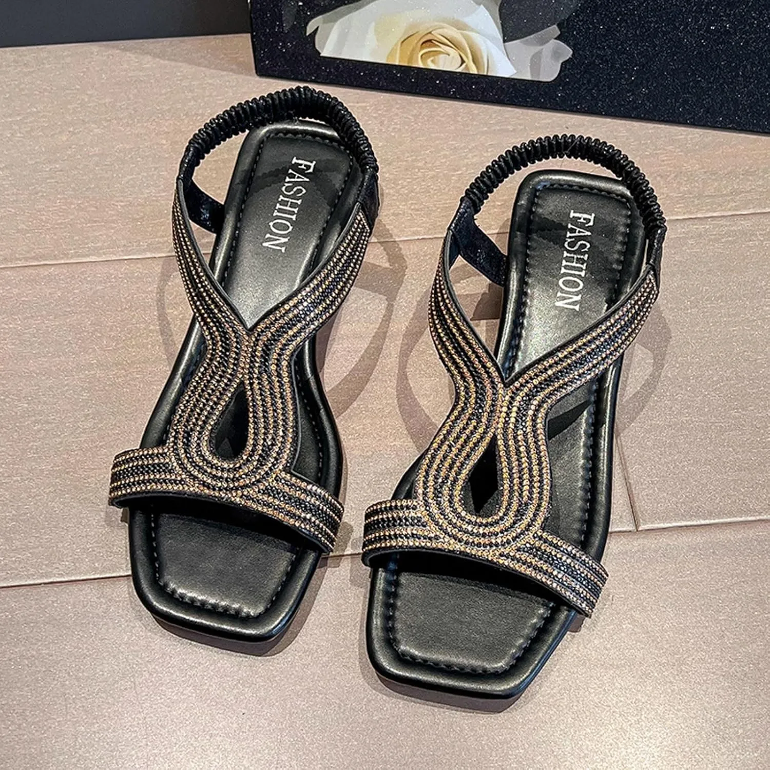 Sandals for Women Women's Cross Strappy Sandals Orthopedic Sandals Flat Sandals for Women Open Toe Slingback Shoes