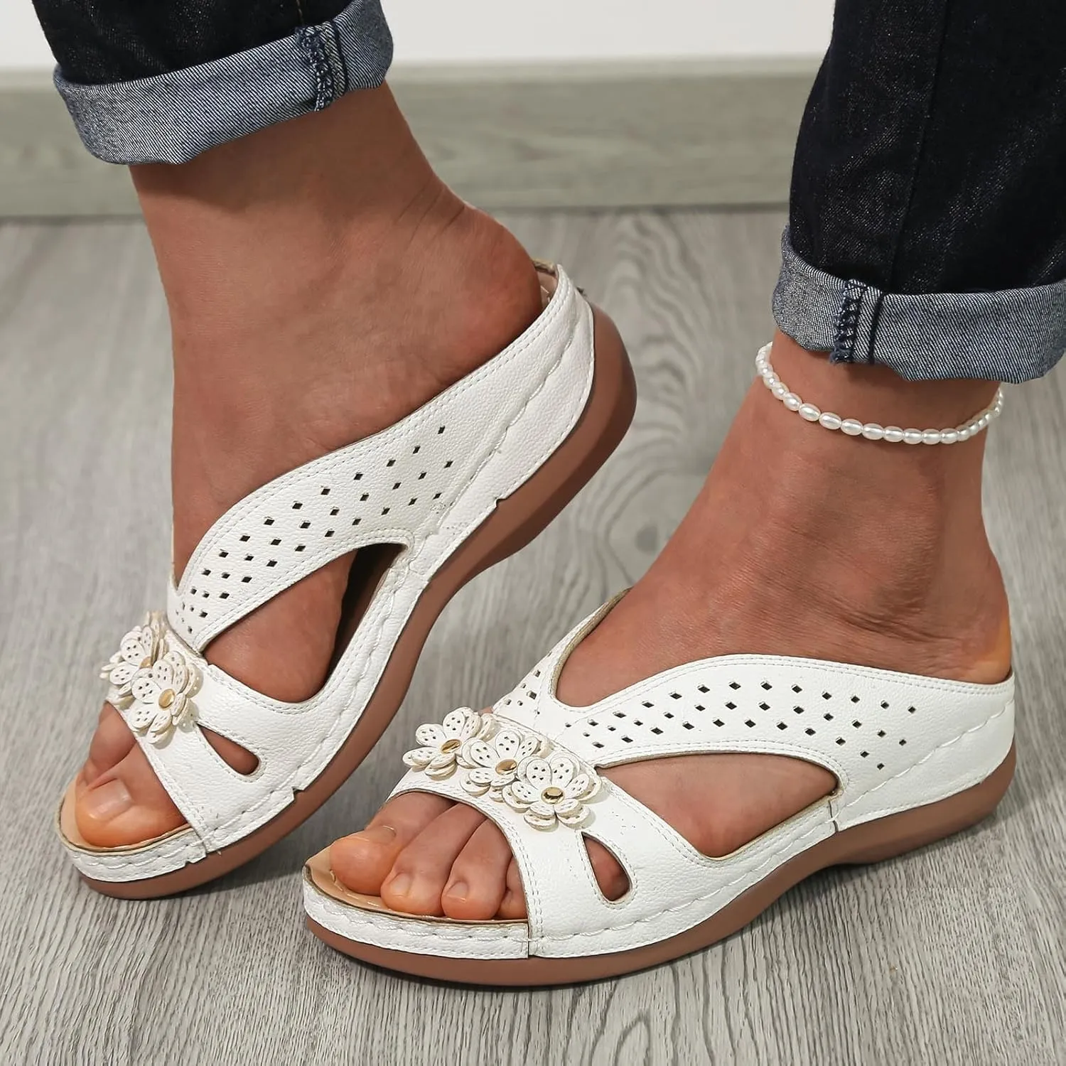 Sandals Wedge for Women Wedge Sandals for Women Slip on Summer Shoes for Womens 2025 Womens Sandal Comfortable