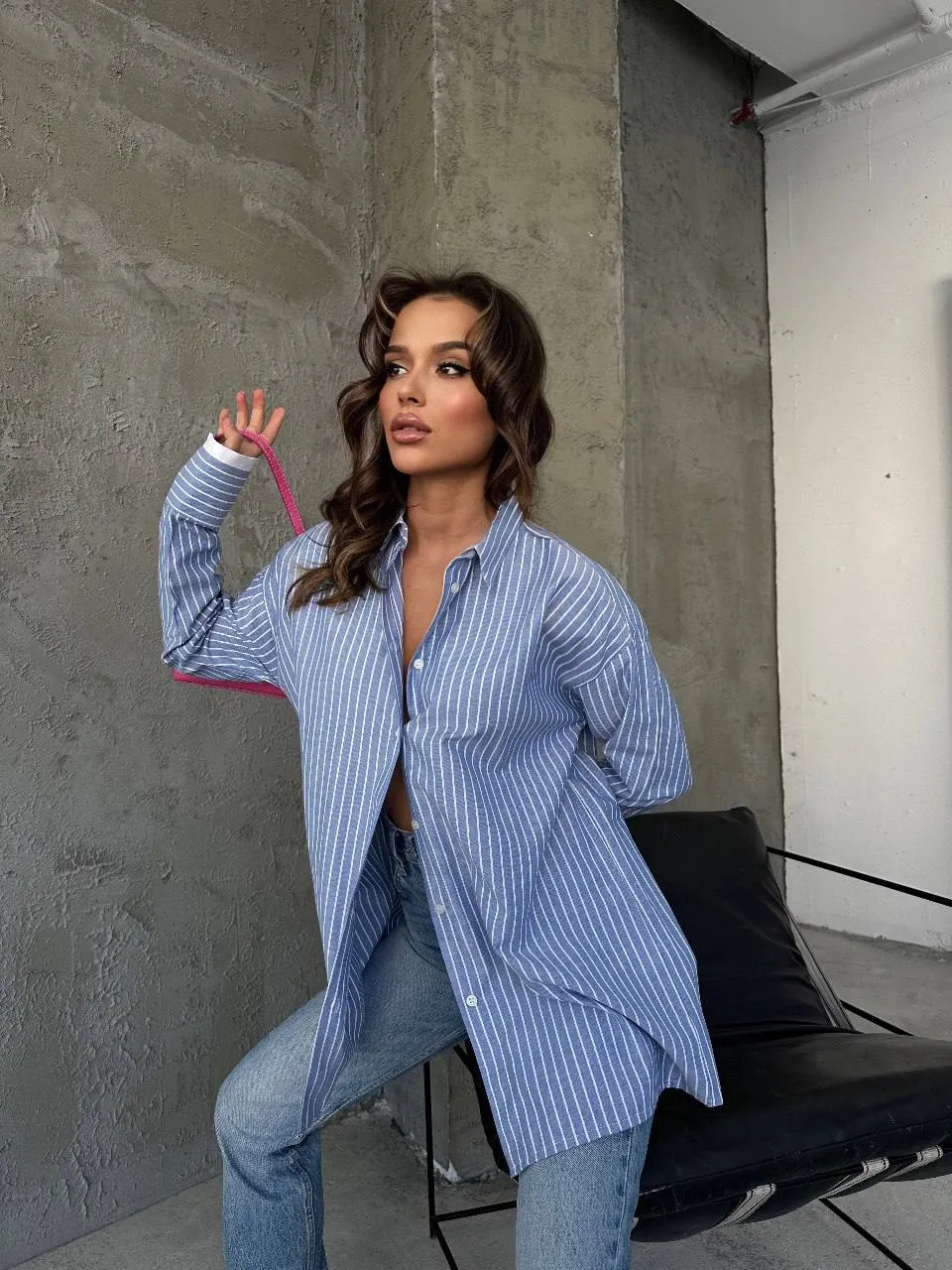 SB1999 i - Striped CAsual Shirt
