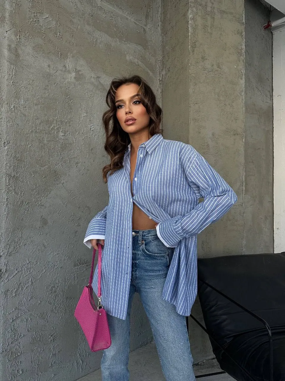 SB1999 i - Striped CAsual Shirt