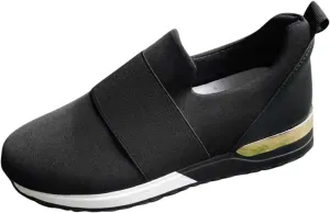 SBGMoSJ Black Platform Sneakers for Women Womens Running Shoes Size 9.5 White Shoes for Women Sneakers Trendy Black Womens Platform Sneakers Size 11 Wide Cycling Shoes for Women