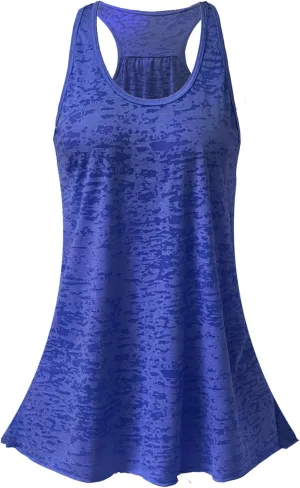 SepiMeli Flowy Triblend Racerback Tank Top Regular and Plus Sizes for Women