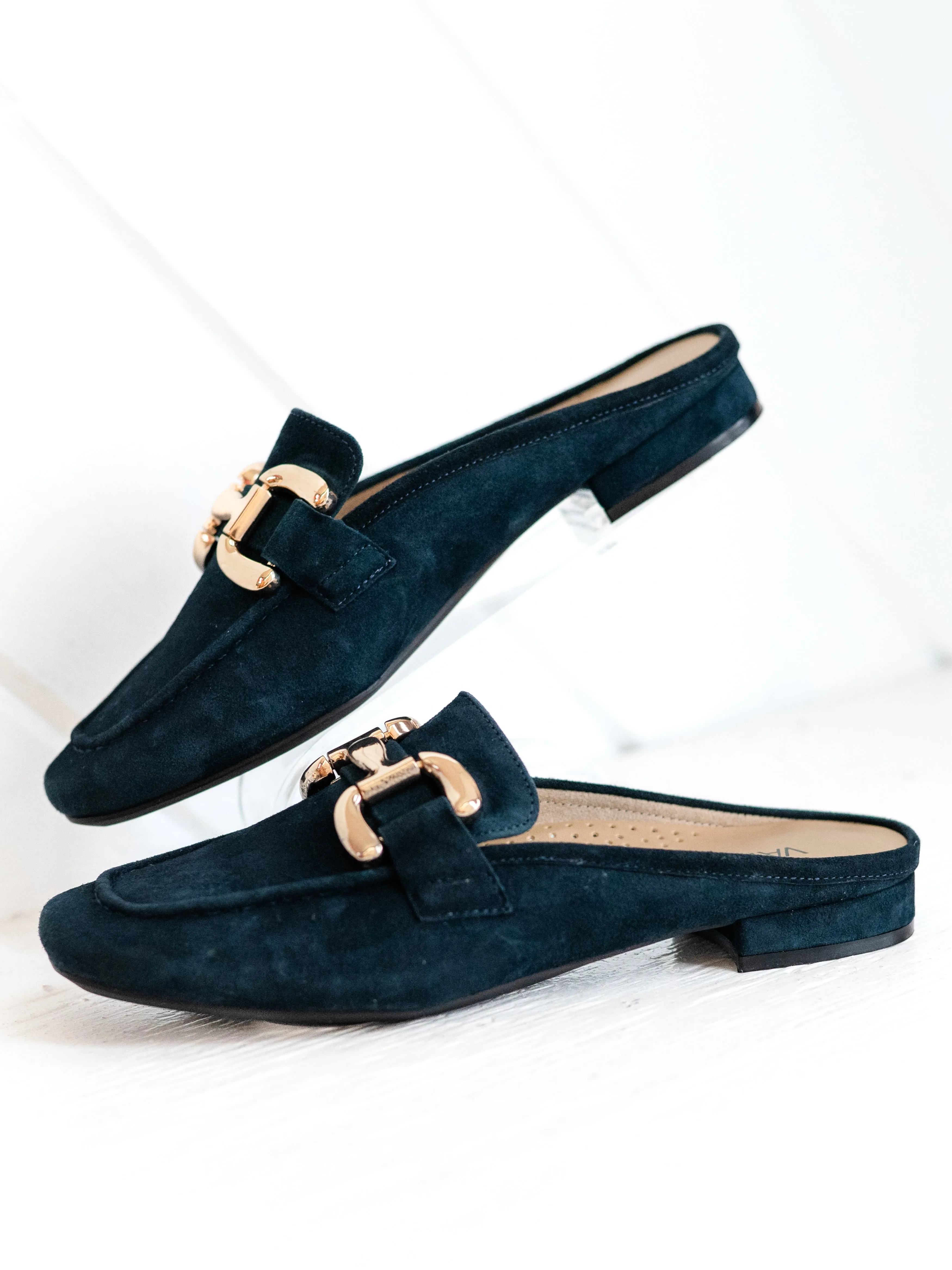 Shaine Navy Suede by Vaneli