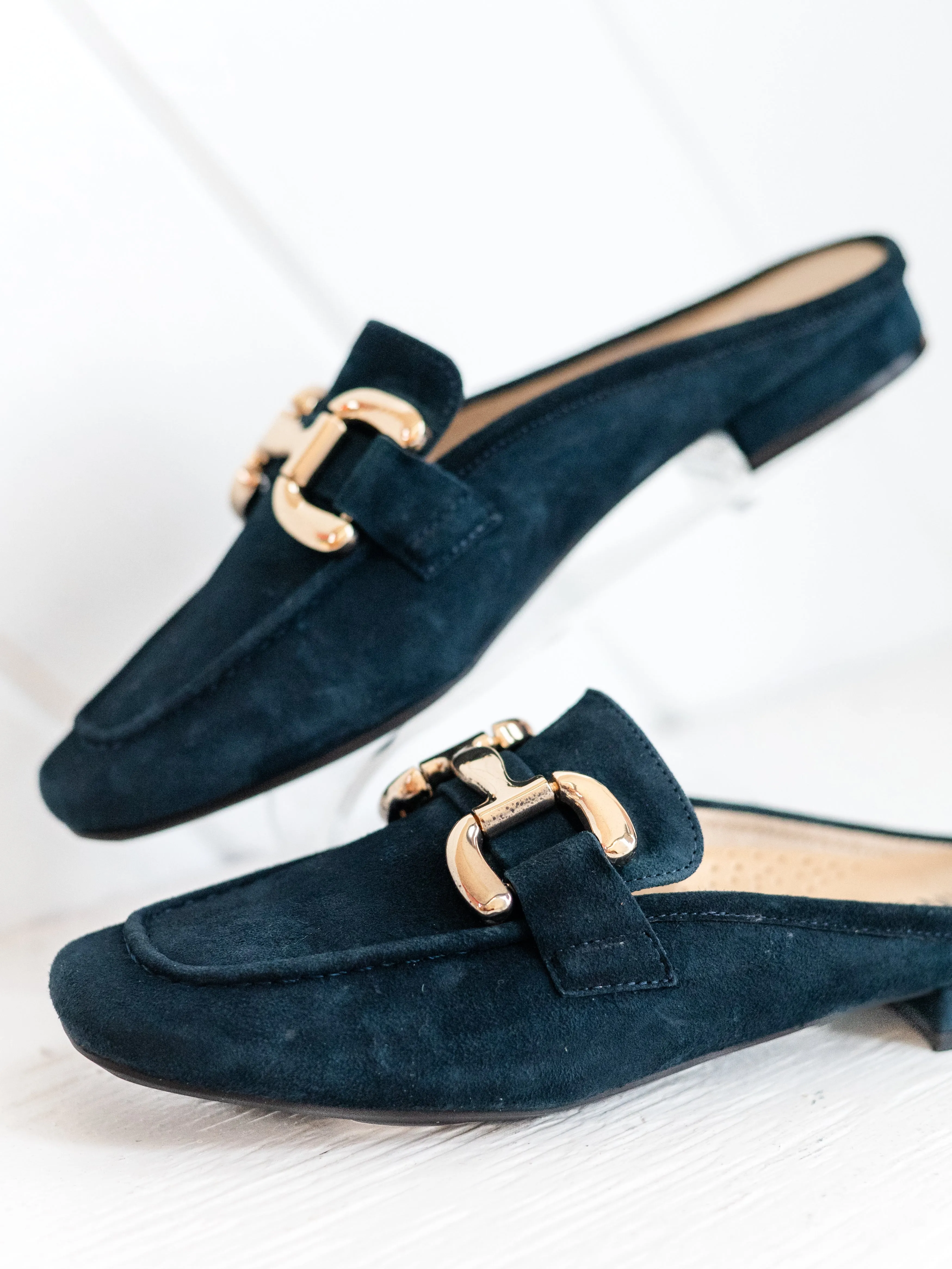 Shaine Navy Suede by Vaneli