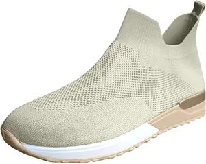 Shoes For Women Trendy Sneakers Slip On Running Walking Lightweight Gym Workout Tennis Shoes Breathable Fashion Sneakers