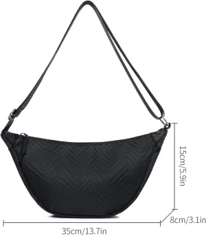 Shoulder Bags for Women, Cute Hobo Tote Handbag Mini Clutch Purse with Zipper Closure