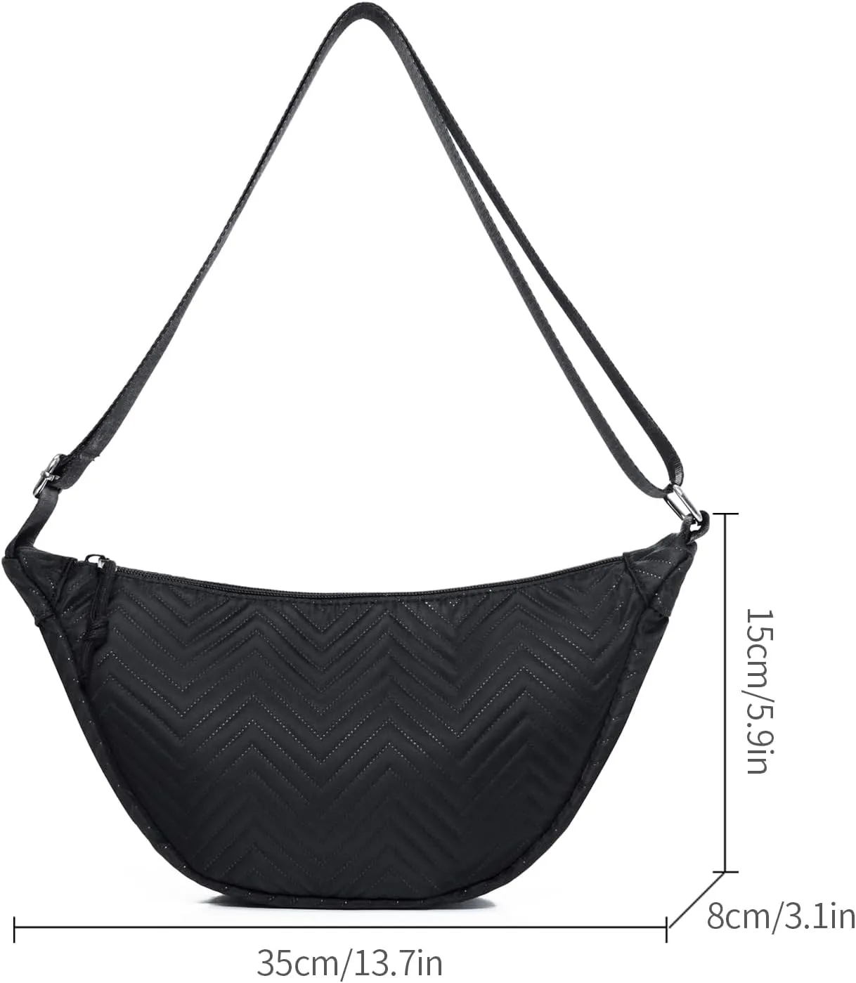 Shoulder Bags for Women, Cute Hobo Tote Handbag Mini Clutch Purse with Zipper Closure