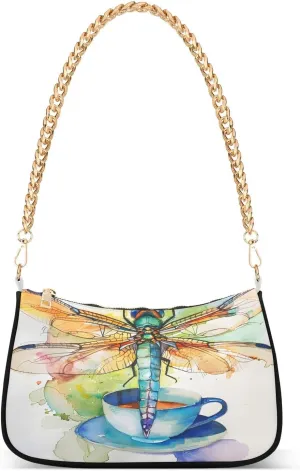 Shoulder Bags for Women Dragonfly Hobo Tote Handbag Small Clutch Purse with Zipper Closure95