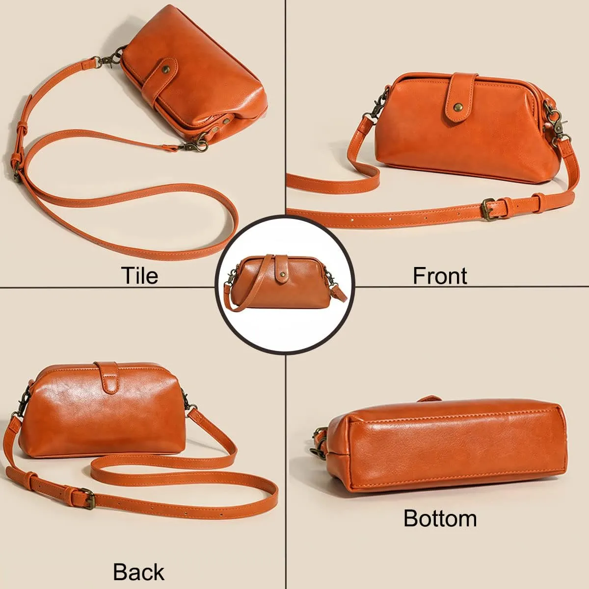 Shoulder Bags for Women PU Leather Satchel Crossbody Bag Magnetic Buckle Cute Purses and Handbags
