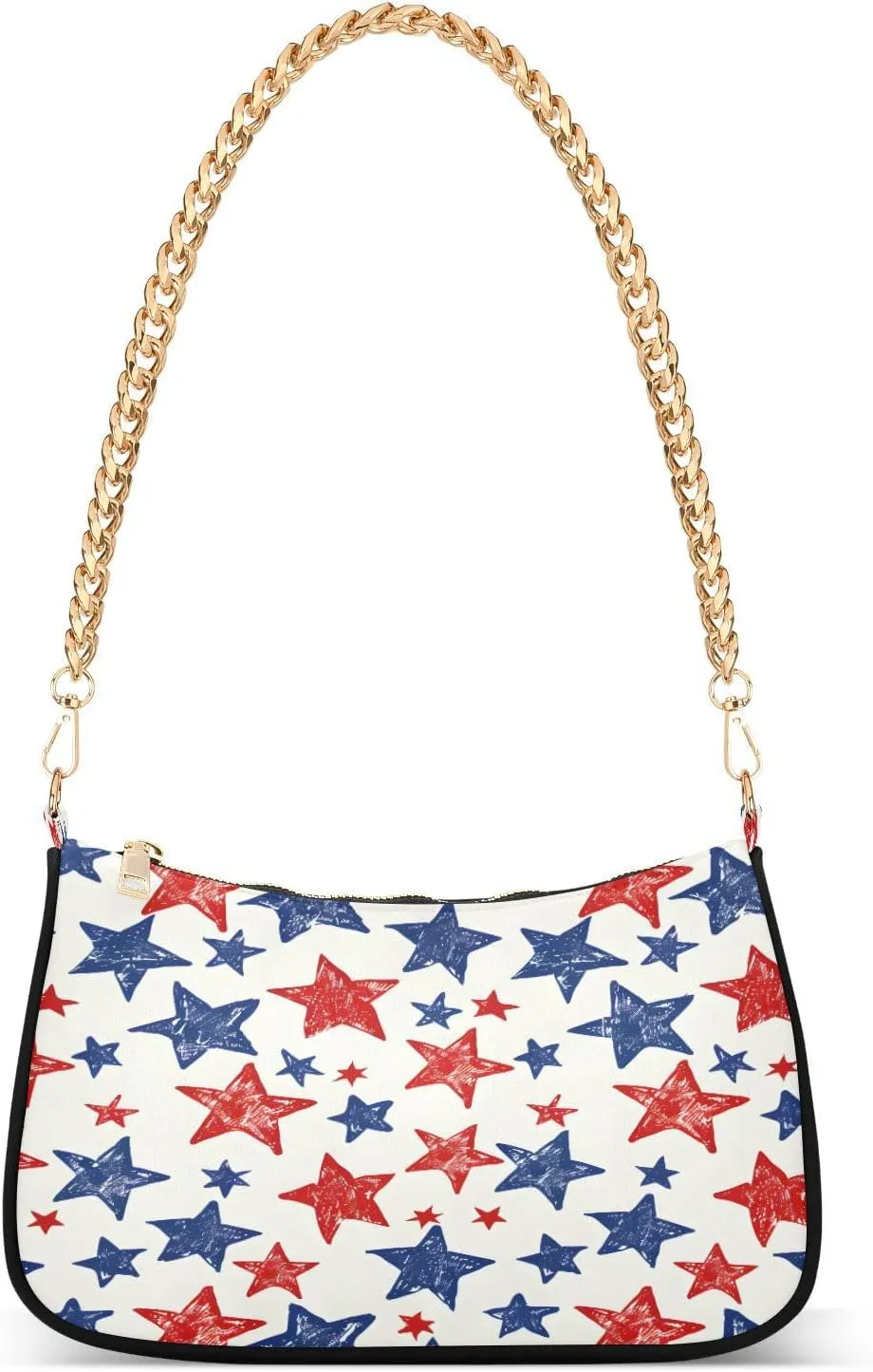 Shoulder Bags for Women Star Hobo Tote Handbag Small Clutch Purse with Zipper Closure