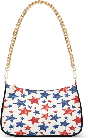 Shoulder Bags for Women Star Hobo Tote Handbag Small Clutch Purse with Zipper Closure