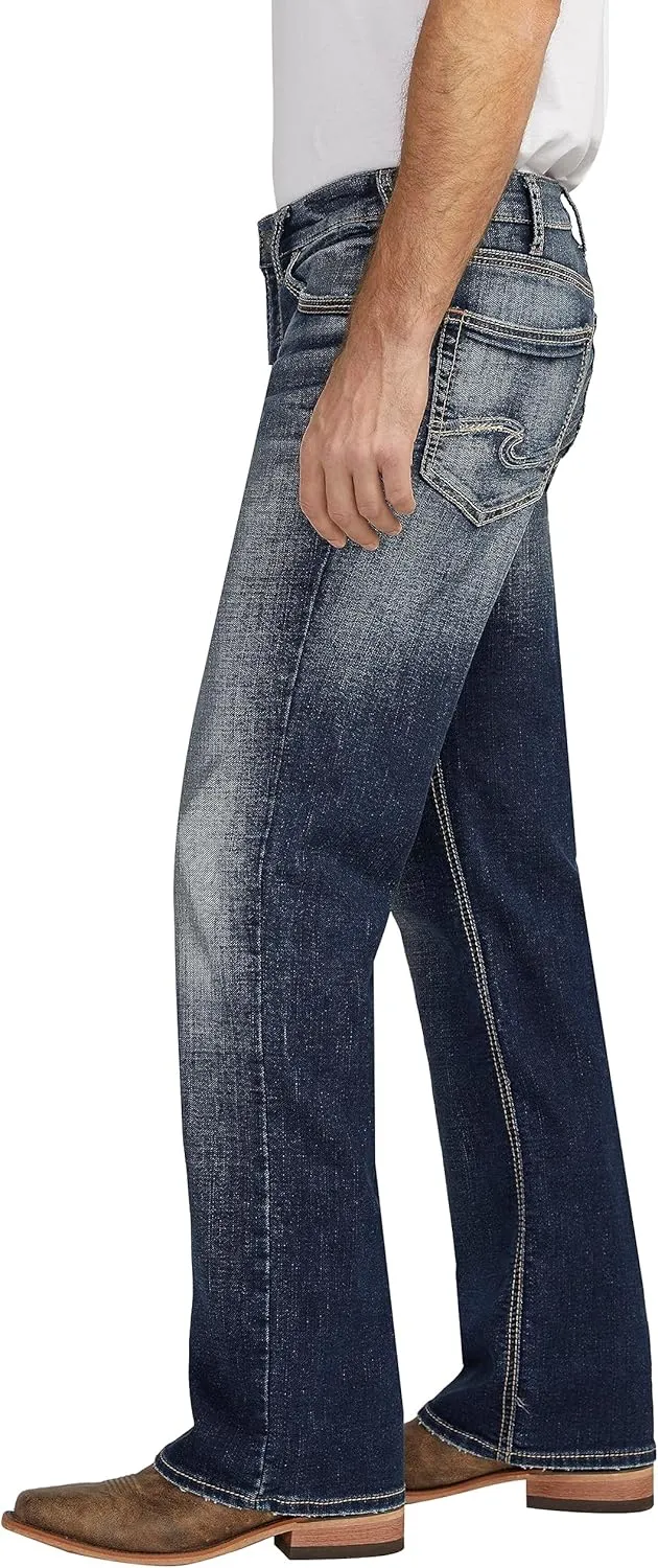 Silver Jeans Co. Men's Zac Relaxed Fit Straight Leg Denim Jeans